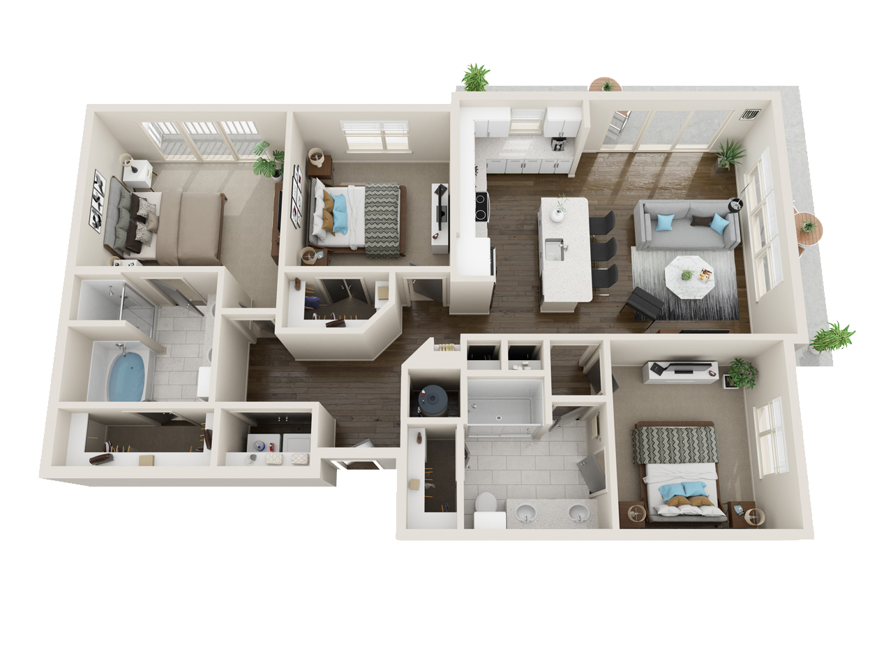 Apartment Floorplans In Willow Park, Tx 